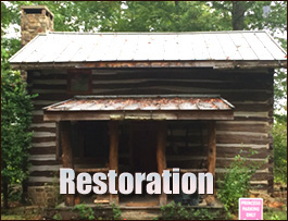 Historic Log Cabin Restoration  Silas, Alabama